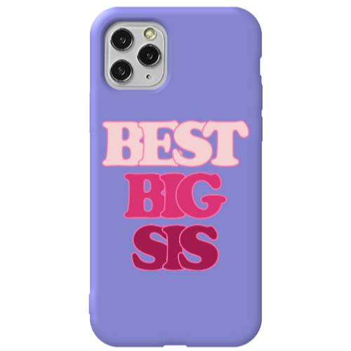 Apple iPhone 11 Pro Be Creative Purple Colored Silicone TPU Θήκη