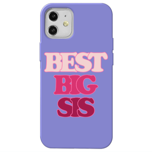 Apple iPhone 12 Be Creative Purple Colored Silicone TPU Θήκη