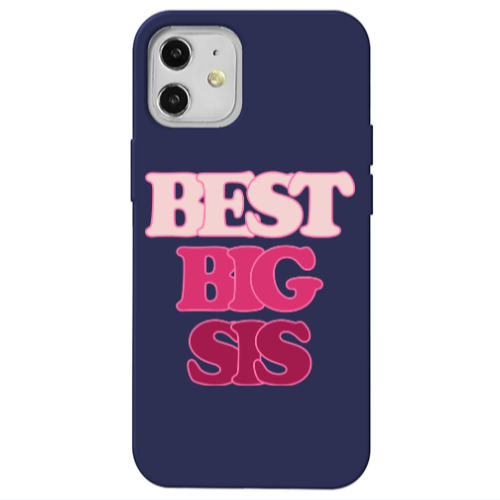Apple iPhone 12 Be Creative Dark blue Colored Silicone TPU Θήκη