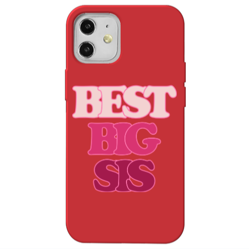 Apple iPhone 12 Be Creative Red Colored Silicone TPU Θήκη