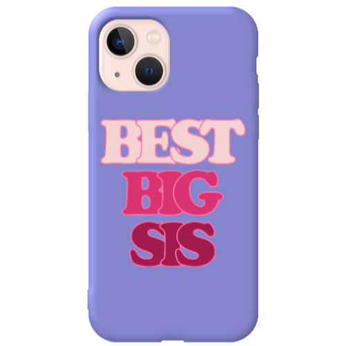 Apple iPhone 13 Be Creative Purple Colored Silicone TPU Θήκη