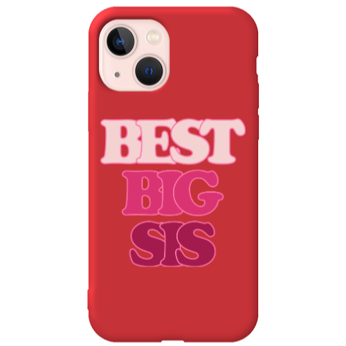 Apple iPhone 13 Be Creative Red Colored Silicone TPU Θήκη