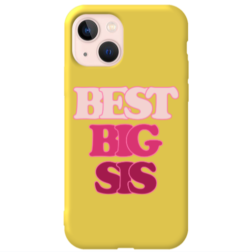 Apple iPhone 13 Be Creative Yellow Colored Silicone TPU Θήκη