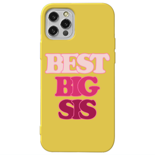 Apple iPhone 13 Pro Be Creative Yellow Colored Silicone TPU Θήκη