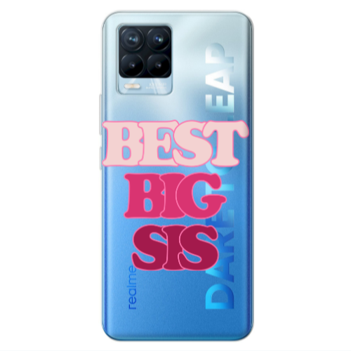 Realme 8 Pro Best Big Sis Transparent Silicone TPU Θήκη