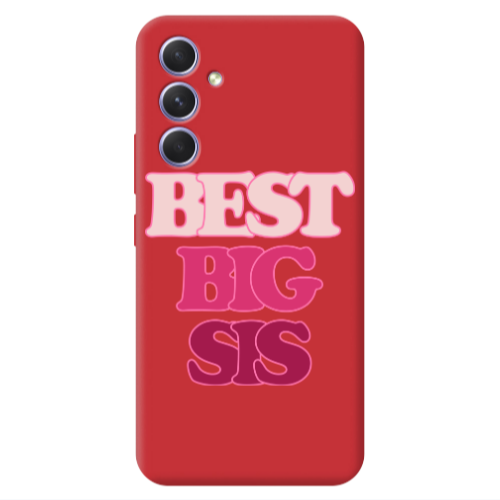 Samsung A54 Be Creative Red Colored Silicone TPU Θήκη