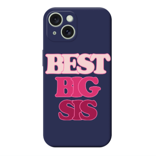 Apple iPhone 15 Plus Be Creative Dark blue Colored Silicone TPU Θήκη