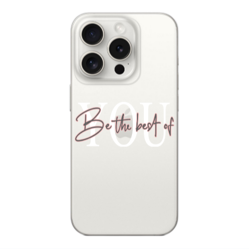 Apple Iphone 16 Pro Max Be the best of Transparent Silicone TPU Θήκη
