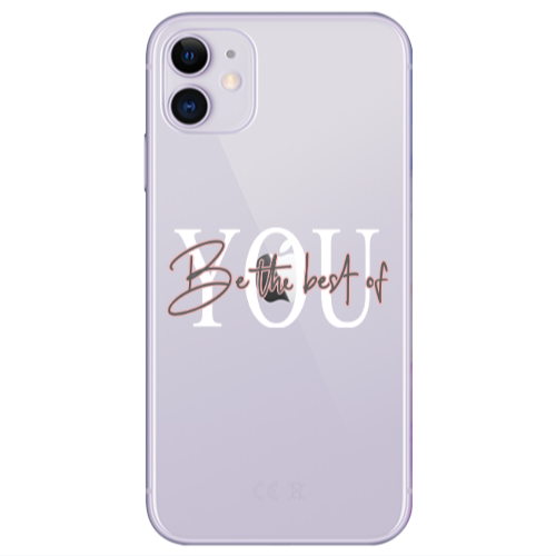 Apple iPhone 11  Be the best of Transparent Silicone TPU Θήκη