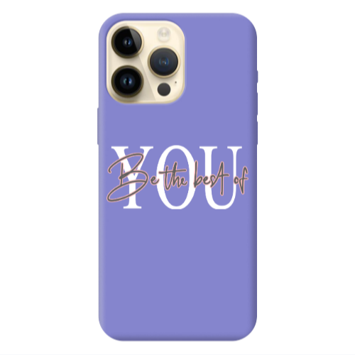 Apple iPhone 13 Pro Max Be the best of Purple Colored Silicone TPU Θήκη