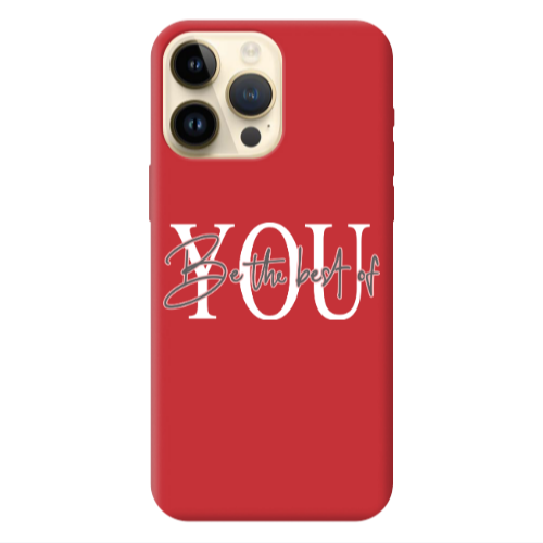 Apple iPhone 13 Pro Max Be the best of Red Colored Silicone TPU Θήκη