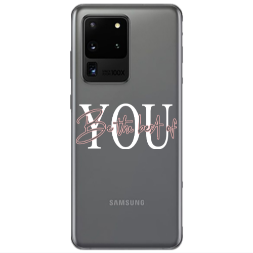 Samsung S20 Ultra Be the best of Transparent Silicone TPU Θήκη