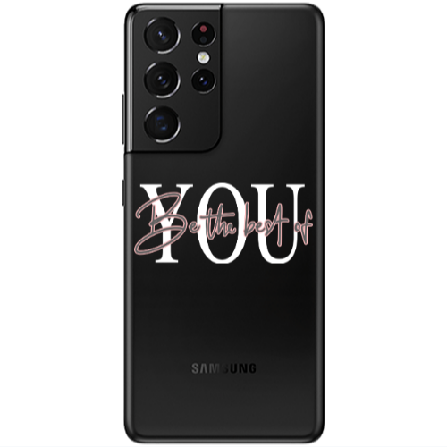 Samsung S21 Ultra Be the best of Transparent Silicone TPU Θήκη