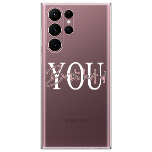 Samsung S22 Ultra Be the best of Transparent Silicone TPU Θήκη