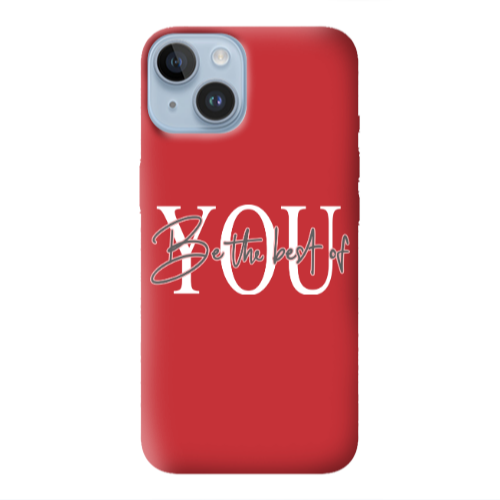 Apple iPhone 14 Plus Be the best of Red Colored Silicone TPU Θήκη