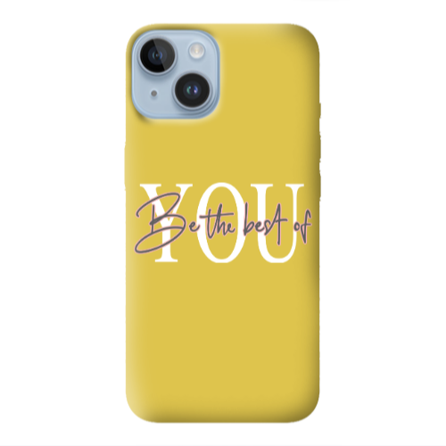 Apple iPhone 14 Plus Be the best of Yellow Colored Silicone TPU Θήκη
