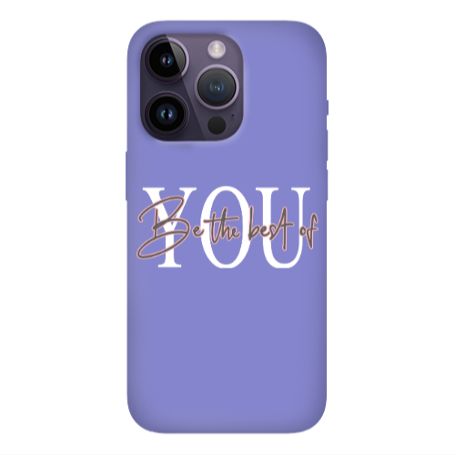 Apple iPhone 14 Pro  Be the best of Purple Colored Silicone TPU Θήκη