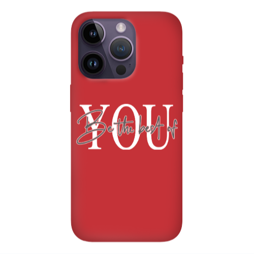 Apple iPhone 14 Pro  Be the best of Red Colored Silicone TPU Θήκη