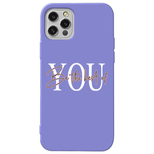 Apple iPhone 13 Pro Be the best of Purple Colored Silicone TPU Θήκη