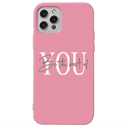 Apple iPhone 13 Pro Be the best of Pink Colored Silicone TPU Θήκη