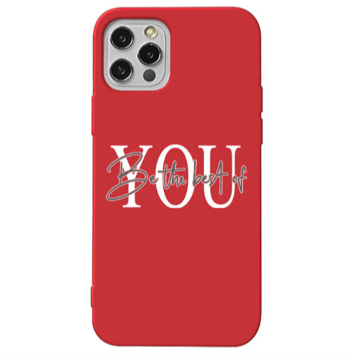 Apple iPhone 13 Pro Be the best of Red Colored Silicone TPU Θήκη