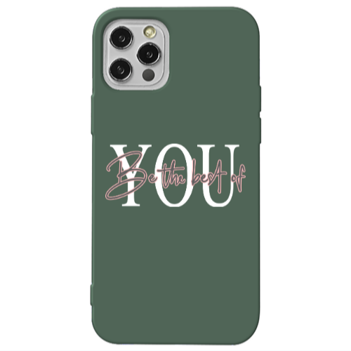 Apple iPhone 13 Pro Be the best of Dark Green Colored Silicone TPU Θήκη