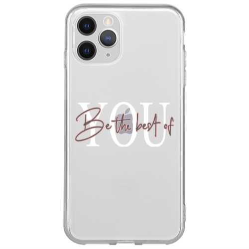 Apple iPhone 12 Pro Max Be the best of Transparent Silicone TPU Θήκη