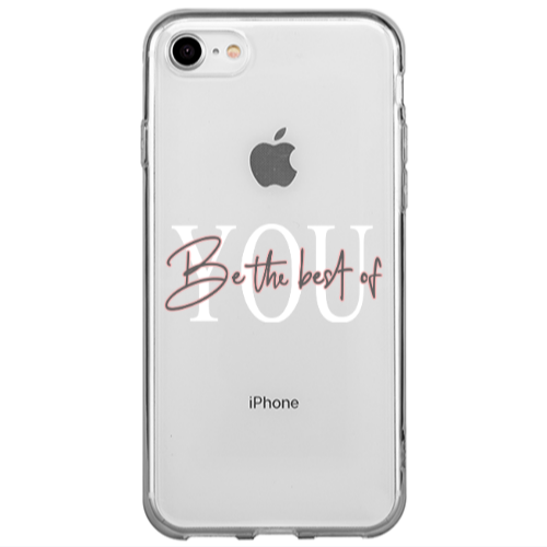 Apple iPhone 7 Be the best of Transparent Silicone TPU Θήκη