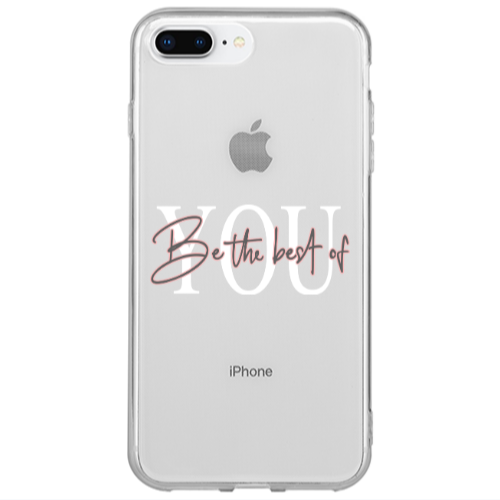 Apple iPhone 7 Plus Be the best of Transparent Silicone TPU Θήκη