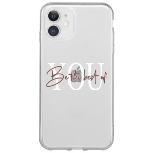 Apple iPhone 12 Mini Be the best of Transparent Silicone TPU Θήκη
