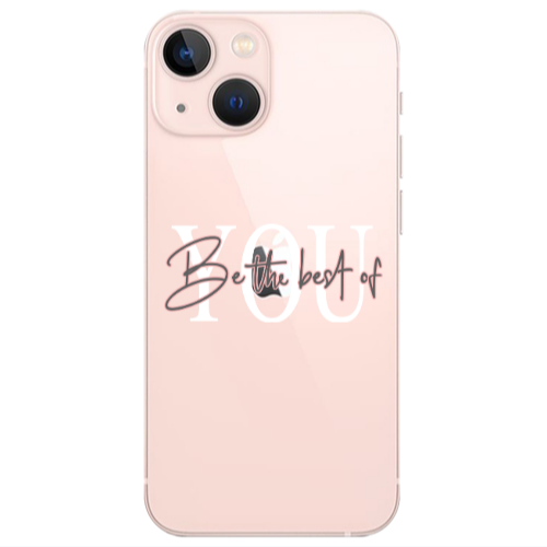 Apple iPhone 13 Mini Be the best of Transparent Silicone TPU Θήκη