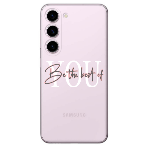 Samsung S23 Plus Be the best of Transparent Silicone TPU Θήκη