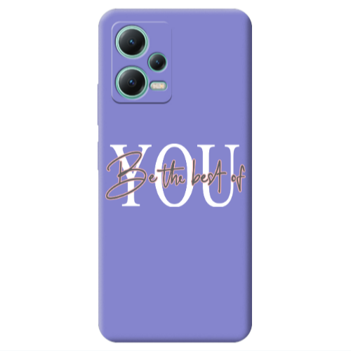 Xiaomi Redmi Note 12 Pro 5G Be the best of Purple Colored Silicone TPU Θήκη