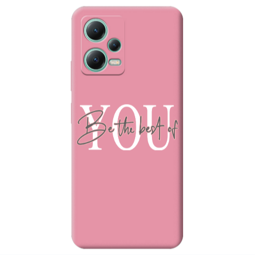 Xiaomi Redmi Note 12 Pro 5G Be the best of Pink Colored Silicone TPU Θήκη