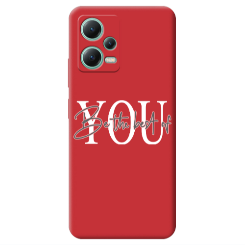 Xiaomi Redmi Note 12 Pro 5G Be the best of Red Colored Silicone TPU Θήκη