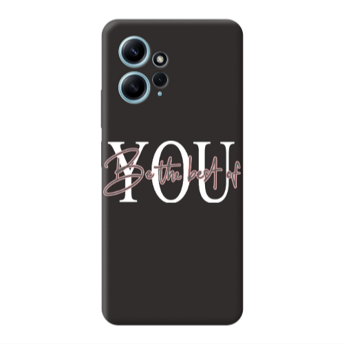 Xiaomi Redmi Note 12 4G Be the best of Black Colored Silicone TPU Θήκη