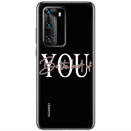 Huawei P40 Be the best of Transparent Silicone TPU Θήκη