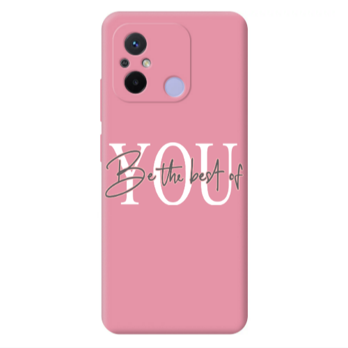 Xiaomi Redmi 12C Be the best of Pink Colored Silicone TPU Θήκη