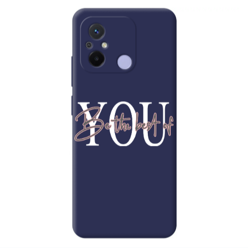 Xiaomi Redmi 12C Be the best of Dark blue Colored Silicone TPU Θήκη