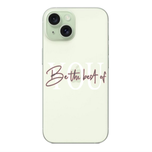 Apple iPhone 15 Plus Be the best of Transparent Silicone TPU Θήκη