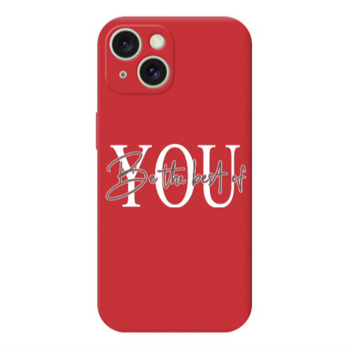 Apple iPhone 15 Plus Be the best of Red Colored Silicone TPU Θήκη