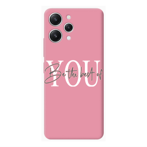 Xiaomi Redmi 12 Be the best of Pink Colored Silicone TPU Θήκη