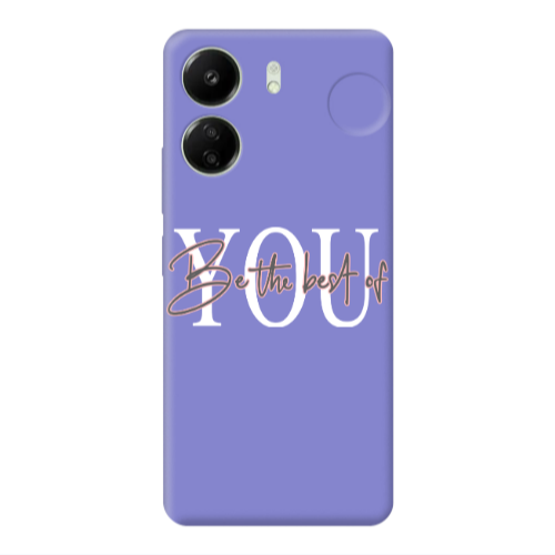 Xiaomi Redmi 13C Be the best of Purple Colored Silicone TPU Θήκη