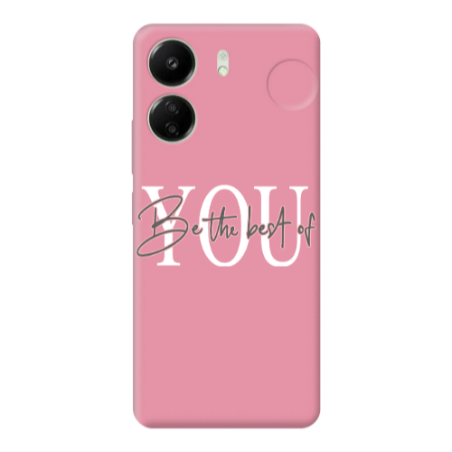Xiaomi Redmi 13C Be the best of Pink Colored Silicone TPU Θήκη