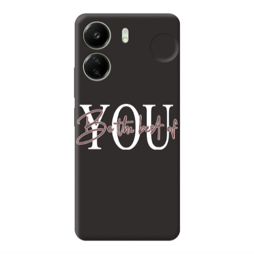 Xiaomi Redmi 13C Be the best of Black Colored Silicone TPU Θήκη