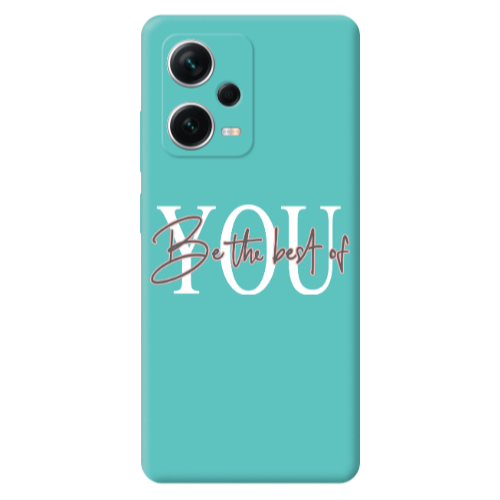 Xiaomi Poco X5 Be the best of Turquoise Colored Silicone TPU Θήκη