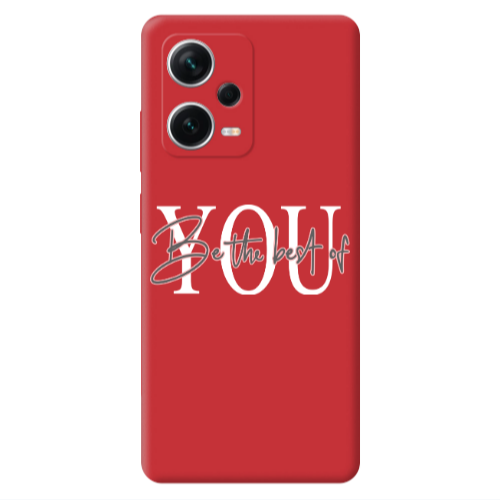 Xiaomi Poco X5 Be the best of Red Colored Silicone TPU Θήκη