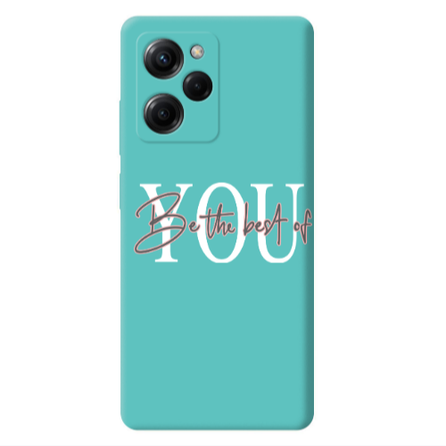 Xiaomi Poco X5 Pro Be the best of Turquoise Colored Silicone TPU Θήκη