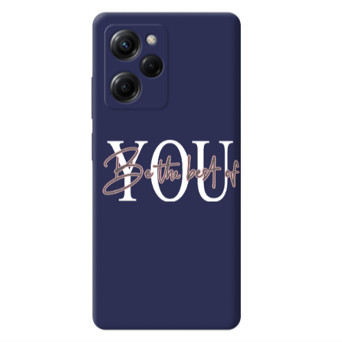Xiaomi Poco X5 Pro Be the best of Dark blue Colored Silicone TPU Θήκη