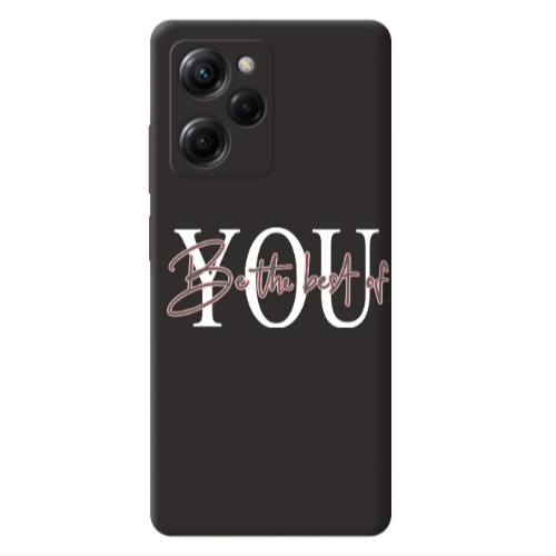 Xiaomi Poco X5 Pro Be the best of Black Colored Silicone TPU Θήκη